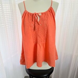 Roxy Coral Lace-Front Spaghetti Strap Camisole